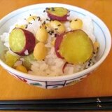 自然の甘さがおいしい、お豆とお芋のごはん